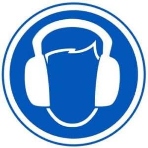 wear hearing protection sign