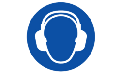 Wear hearing protection sign